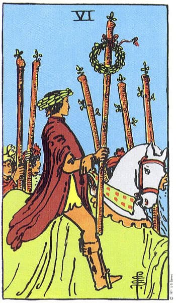 Sechs der Stäbe